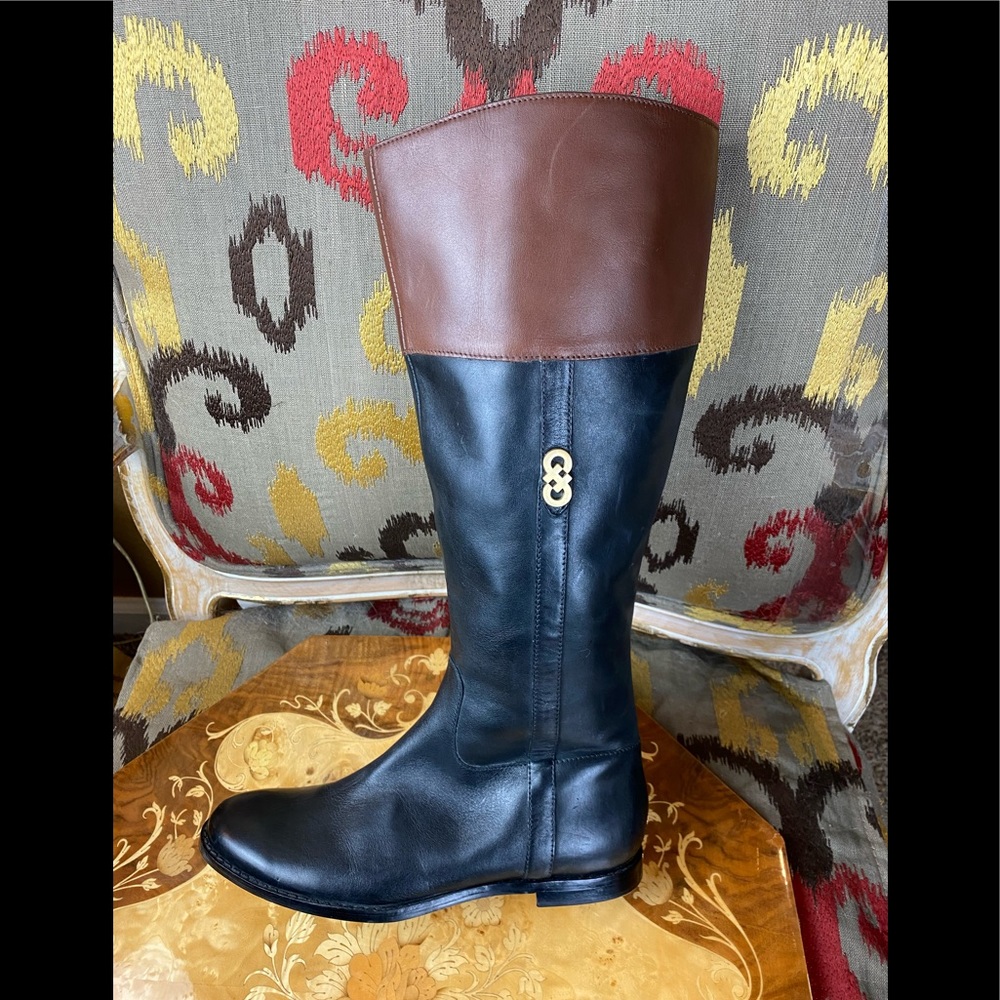 Cole Haan Beautiful Leather Rigby Riding Boots - Picture 2 of 16